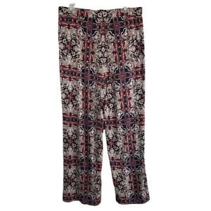 TRUTH BY REPUBLIC Flare Pull On Pant Stretch Pleated Front Size Large